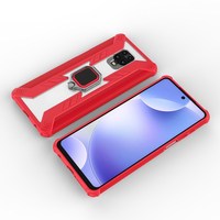 Casing HP Anti Benturan Putar Gaya Warrior dari Bahan PC TPU dengan Kickstand untuk Poco M2 Pro/Redmi Note 9 Pro Max/9 Pro/9S