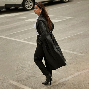 2024 nuova collezione arrivi da <span class=keywords><strong>donna</strong></span> cappotti <span class=keywords><strong>Trench</strong></span> da <span class=keywords><strong>donna</strong></span> alla moda in <span class=keywords><strong>pelle</strong></span> per il tempo libero da <span class=keywords><strong>donna</strong></span> cappotto lungo <span class=keywords><strong>Trench</strong></span> da <span class=keywords><strong>donna</strong></span> - Product Image 2