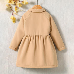 Abrigo Largo de Invierno 2026 para Niñas, Novedad en Ropa de Abrigo para Niños, Venta al por Mayor para Comercio Exterior, Tejido de Estambre con Relleno 100% Poliéster - Product Image 3