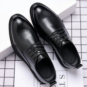 <span class=keywords><strong>Scarpe</strong></span> <span class=keywords><strong>da</strong></span> <span class=keywords><strong>Uomo</strong></span> in PU con Lacci, Modello 2025, Eleganti e Casual, Stile Britannico di Alta Gamma, Suola Morbida, Nere, per Matrimoni e Cerimonie - Product Image 5