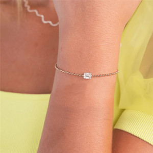 CANNER-<span class=keywords><strong>Pulsera</strong></span> <span class=keywords><strong>de</strong></span> circón <span class=keywords><strong>de</strong></span> <span class=keywords><strong>pan</strong></span> cuadrado <span class=keywords><strong>de</strong></span> plata esterlina S925, cuentas redondas pequeñas, <span class=keywords><strong>pulsera</strong></span> <span class=keywords><strong>de</strong></span> cadena chapada en <span class=keywords><strong>oro</strong></span> <span class=keywords><strong>de</strong></span> 18K para mujer, joyería - Product Image 6