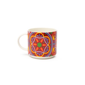 Set di 4 Tazze da Tè in Ceramica Excelsa, Porcellana di Puebla, 29 Cl, Multicolore - Product Image 1