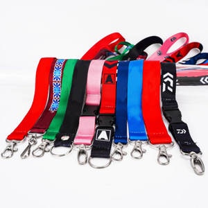 Персонализированный дизайнерский ланъярд для студенческих пропусков с тканым принтом, из полиэстера и сатина, с логотипом - Product Image 1