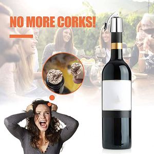 Reusable Stainless Steel Wine <b>Bottle</b> <b>Stopper</b> With Silicone Plug - Product Image 4