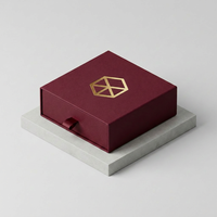 Boîte d'emballage personnalisée pour bijoux de luxe, boîte cadeau coulissante en carton, fabricant en gros