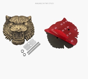 Emblema Metálico para Parrilla de Coche con Diseño de Tigre, Emblema de Cabeza de Tigre para Vehículos Todoterreno, Emblema Personalizado para Parrilla de Coche Modificado - Product Image 3