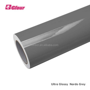 Brillant <span class=keywords><strong>Nardo</strong></span> gris 1.52*18m épaisseur 8mil couleur changeante carrosserie dos PET emballage vinyle Film - Product Image 2