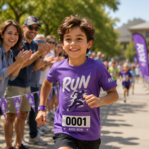 Camiseta Deportiva Personalizada para Niños, para Carreras Escolares, Divertidas, de Equipo, Maratón, Sublimada, de Secado Rápido - Product Image 1