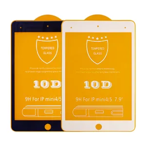 10D Anti Finger Printing Volledige Lijm 9H Gehard Glas Screen Protector Voor Ipad Mini 5