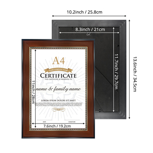 Mondon A4 Documents <strong>Frames</strong> Graduation Certificate <strong>Frame</strong> Diploma <strong>Frames</strong> - Product Image 4