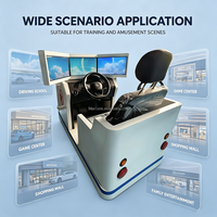 Simulador de Conducción de Alta Simulación, Simulador de Conducción Completo con Volante, Pedales y Asiento