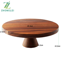 Acacia Wood Dudukan Kue Pernikahan Alas Cupcake Server Kue