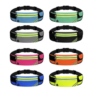 Atacado Multi-função Outdoor Saco Impermeável Para Caminhadas Reflexivo Runner Belt Viajando Cintura Sacos