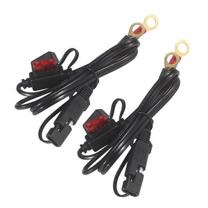 Cable de cargador de batería de motocicleta, Sae to O Ring Terminal Cable de extensión de montaje de desconexión rápida, fusible 10A - Product Image 3