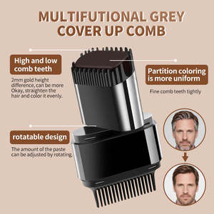 VOJO - Peine para Teñir el Cabello al por Mayor, 3 Colores, Resistente al Agua, de Larga Duración, Varita de Peluquería Portátil 2 en 1, Peine para Teñir el Cabello Instantáneo - Product Image 3