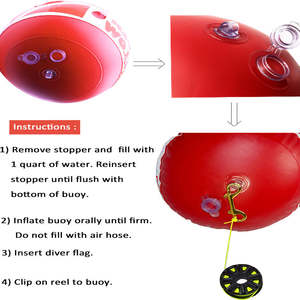 <span class=keywords><strong>Bouée</strong></span> gonflable portative durable fortement évidente de signal de flotteur avec le drapeau de plongée - Product Image 4