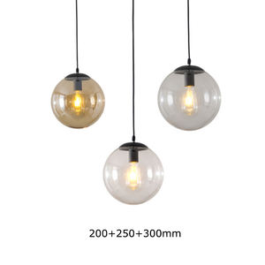 Lustre suspendu à boules de verre Minimalist Creative Kitchen Restaurant glass Pendant Light - Product Image 5