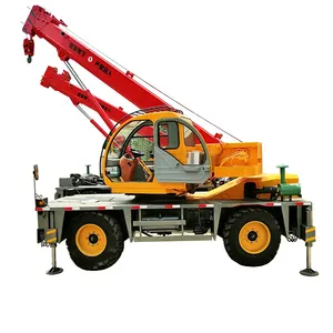8 Tons Rough terrain Crane Off-Road Tire Cranes with OEM sevice