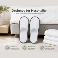 Chaussons d'hôtel jetables antidérapants en tissu éponge pour les commodités de voyage