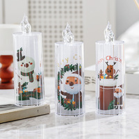 Bougies de Noël en gros, lumières LED, décorations pour arbre de fête, cadeaux de festival, ornements de table, décorations de Noël pour la maison