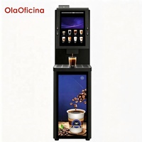 Distributeur automatique de café chaud en libre-service 408D-LS, café fraîchement moulu pour bureau, hôtel, café, écran 15,6 pouces