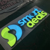 Fabricante personalizado impermeable Led iluminado al aire libre luz 3D letras de canal Sings Store Front Signs para Smoke shop sign