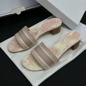 Zapatos de Tacón Medio y Alto para Mujer, Diseño Vintage, Elegantes, Ligeros, Cómodos y Transpirables, de Verano - Product Image 1