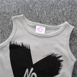 Don't Sleep Dark Kids Tales Casual Patrón sólido Kidsren's Vest Jumpsuit Summer Baby Crawling Suit Baby Jumpsuit - Product Image 5