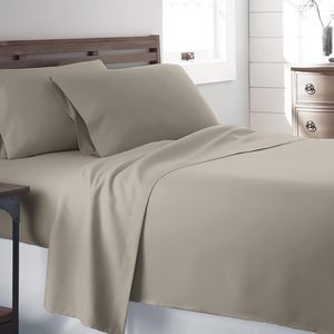 Juego de sábanas de bolsillo profundo para ropa de cama resistente a la decoloración de lujo de 4 piezas - Product Image 4