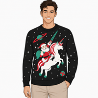 Vente directe de vêtements de Noël, nouveau pull de Noël à col rond pour homme