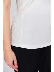 Munns & Mars <b>White</b> Women's Polyester Activewear <b>T</b>-<b>Shirt</b> With Solid Styling And <b>Round</b> <b>Neck</b> For Workout Running Gym Fitness - Product Image 3