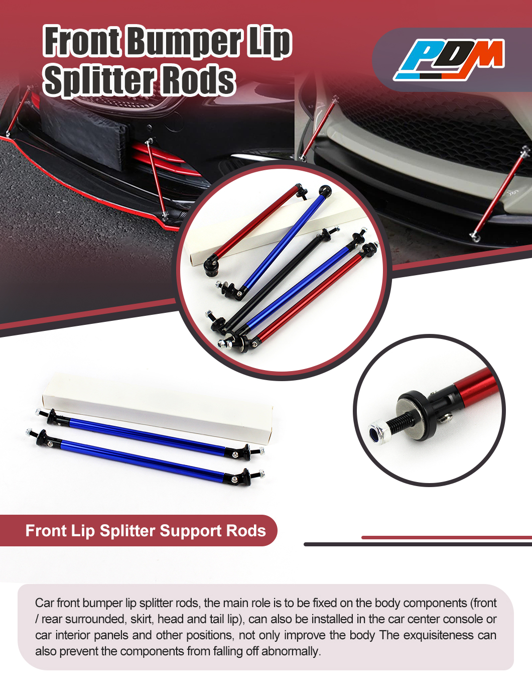 Kit Fissaggio Sgancio Rapido Paraurti Auto - 4 Bulloni In Alluminio Nero Con Rondelle E O-Ring - copertina