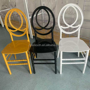 SMOOTH Modern Design Golden PP <strong>Bamboo</strong> Banquets White <strong>Chair</strong> Phoenix Plastic <strong>Chair</strong> for Outdoor Events Weddings - Product Image 1
