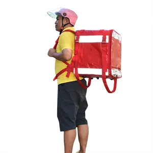 A base di carne scatola di consegna di consegna pizza box termico zaino consegna per il motociclo - Product Image 1