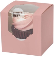 Boîte à cupcakes personnalisée en papier, boîte à emporter, boîte d'emballage avec fenêtre