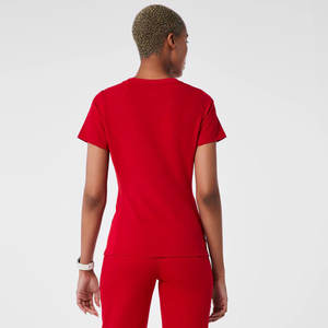 Bestex Custom Slim girocollo a costine Kit per allattamento pantaloni da jogging a vita alta scrub Medical scrub set uniformi - Product Image 3