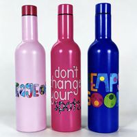 Promotion Chaude 2026 Bouteille à Vin en Acier Inoxydable à Double Paroi Isolée sous Vide de Haute Qualité 750ML Bouteille Thermique Sans BPA Fête