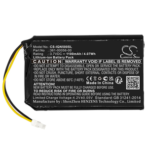 แบตเตอรี่สำหรับ <span class=keywords><strong>Garmin</strong></span> <span class=keywords><strong>Drive</strong></span> 50 LM <span class=keywords><strong>Drive</strong></span> 51LM, Nuvi 55, Mitac 523450A1, 361-00056-00 - Product Image 3