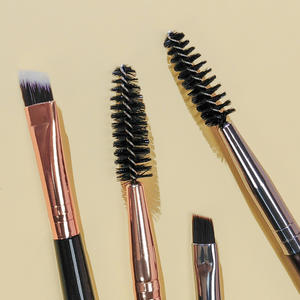 Pinceau à sourcils à double extrémité et <span class=keywords><strong>baguette</strong></span> de mascara avec logo personnalisé Outil cosmétique à cils coudés pour le maquillage des yeux - Product Image 3
