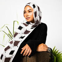 JINGTAI 2026 Écharpe longue musulmane de qualité supérieure en modal double face imprimé numériquement, douce pour la peau et respirante, Hijab
