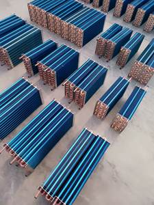 מנחושת צינור אלומיניום סנפיר אוויר חום מחליף חום מאייד - Product Image 4