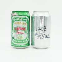 Personnalisé 250ml 330ml 500ml mince élégant vide imprimé rond en aluminium vierge étain bière Wisky jus boisson canettes pour emballage de boisson