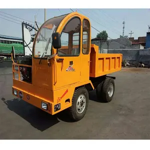 Pertanian Four-Wheel-Drive Diesel Transporter Teknik Transportasi Pasir Dump Truck