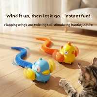 Jouet interactif pour chat en peluche à queue longue avec cordon – Soulagement de l'ennui, utilisation multi-scènes, vente en gros, jouet transfrontalier pour animaux de compagnie