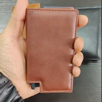 Porte-cartes en métal pour hommes, anti-vol RFID, en aluminium