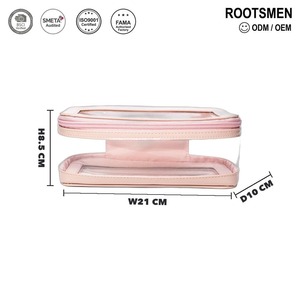 Bolsa de Cosméticos Multifuncional de PU/TPU con Cierre de Cremallera y Logotipo Personalizado de Fábrica con Certificación ISO BSCI, Estilo Moderno, Estuche de Viaje para Mujer - Product Image 1