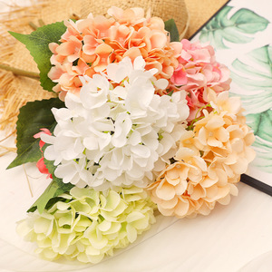 ดอกไฮเดรนเยียจำลองแบบแท่งอมยิ้ม ขนาด 46 ซม. ทำจากพลาสติกและผ้าไหม สำหรับตกแต่งงานแต่งงาน งานกลางแจ้ง ของตกแต่งบ้าน สไตล์คลาสสิก คุณภาพสูง - Product Image 2