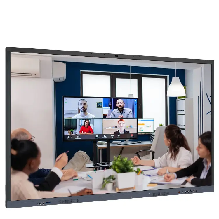 Wetol Slim Design Tableaux blancs tableau blanc 4K Ultra Hd affichage pour les réunions et présentations d'entreprise