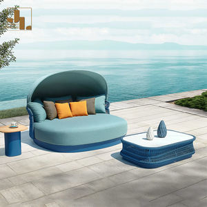 أثاث فندق حديث خارجي بإطار من الألومنيوم مقاوم للماء من قماش الفيلا حديقة الفناء أثاث مفتوح في الهواء الطلق - Product Image 3