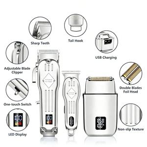 RUCHA Set Profesional 3 en 1: Cortapelos, Afeitadora de Lámina y Mini Rasuradora para Hombre - Product Image 3